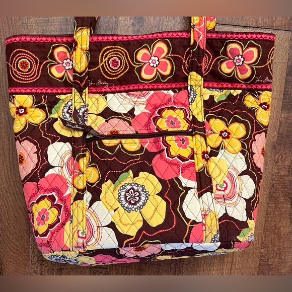 Vera Bradley buttercup toggle large quilted tote bag - Picture 4 of 16